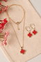 Heliophilia Silver Conjunto de Collar y Pendientes Dorado CSET9921